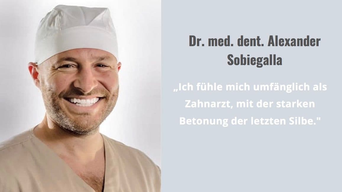 Alexander Sobiegalla, biologische Zahnmedizin oder allgemeine Zahnmedizin, SDS