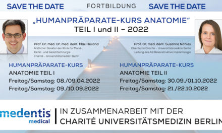medentis und Charité Universitätsmedizin Berlin: „Humanpräparate-Kurs Anatomie 2022“